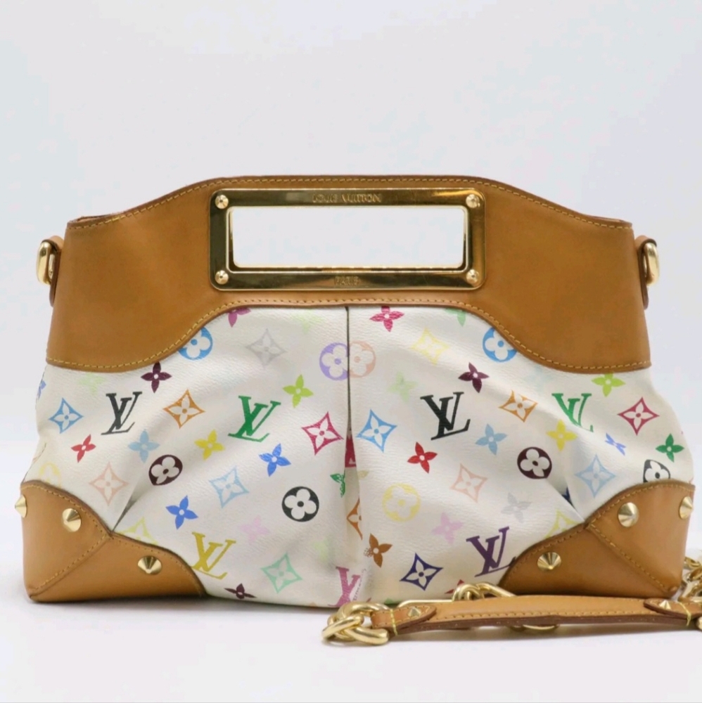 LOUIS VUITTON JUDY MURAKAMI MULTICOLOR MONOGRAM CLUTCH/SHOULDER MM BAG